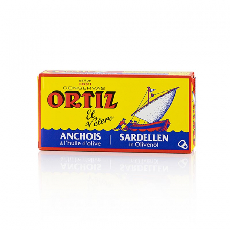 Conserve - Fileuri de ansoa, in ulei de masline, Ortiz, 47,5 g