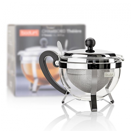 Aparat de ceai, cu filtru, otel inoxidabil cromat, 1 L [0]