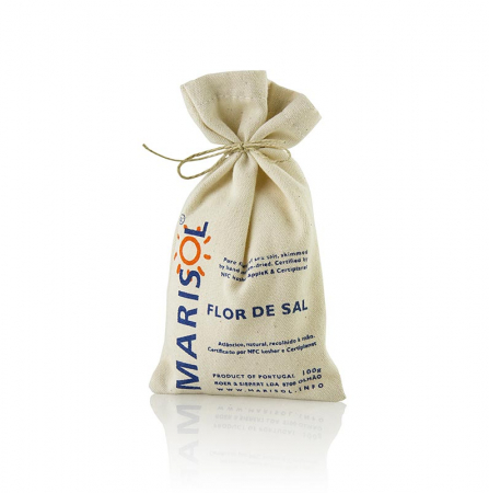 Sare de mare naturala din Portugalia - Flori de sare - Flor de Sal, Marisol, Certiplanet, Organic, Kosher, vegan, 100 g