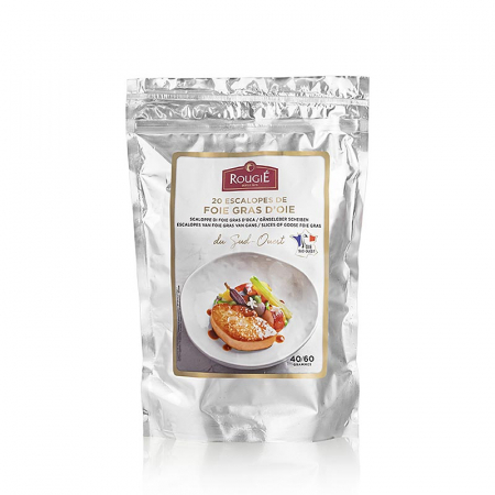 Rata, gasca si foie gras - Foie gras de gasca Sud-Vestul Frantei, felii 40-60gr, aprox 1 kg, congelat