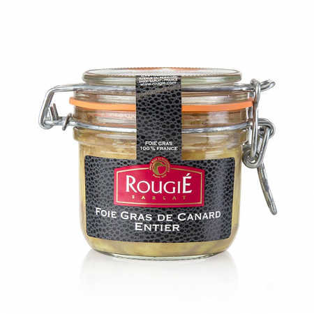 Rata, gasca si foie gras - Foie gras de rata Entier, Rougié, 100% foie gras,180 g