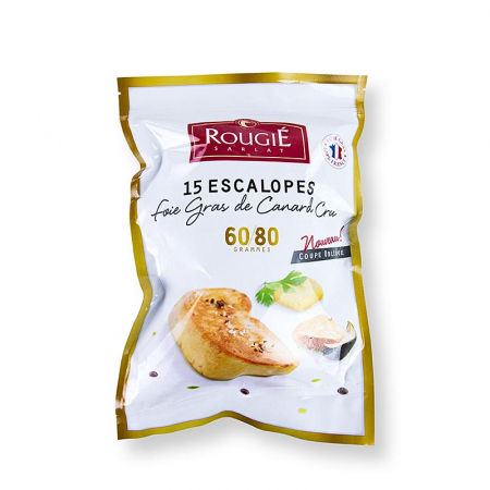 Rata, gasca si foie gras - Foie gras de rata Prestige, Rougié, congelat, felii de aproximativ 60-80g, aproximativ 2 kg, 30 bucati