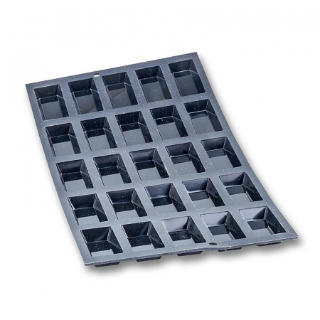 Forma de copt Moul'flex pentru 25 mini financiers, 49x26mm, h 11mm, 17.5x30cm, De Buyer [1]