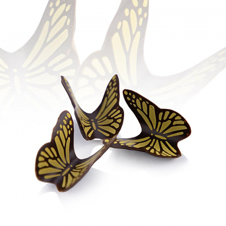 Decoruri din ciocolata - Toppers de ciocolata „Butterfly”, 286 g, 120 buc