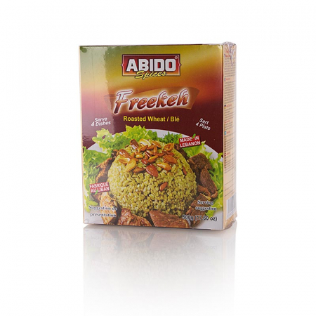 Bucatarie Nord-Africana si Levantina - Freekeh (Farik, Frikeh, Firik) grau prajit verde, Abido, 500 g
