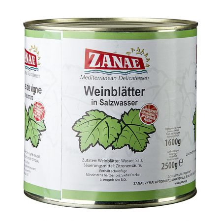 Bacanie - Frunze de vita de vie, in saramura, Zanae, 2,4 kg, aprox 360 bucati