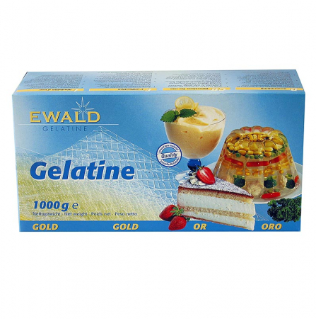 Aditivi alimentari - Gelatina de origine animala, foi - auriu, 1 kg, cca 500 buc