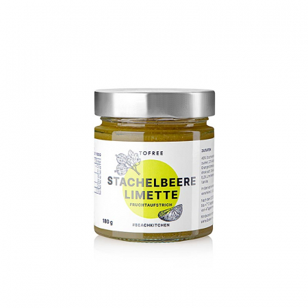 Miere, chutney si dulceata - Gem de fructe agrise - lime verde, 180 g