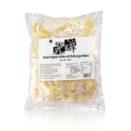 Bucatarie asiatica, sushi - Ghimbir murat, galben, pentru take away, 1 kg, 200 x 5g