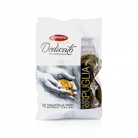 Bacanie - Paste Granoro Dedicato - Tagliatelle Nidi Spinaci, No.80, 500 g