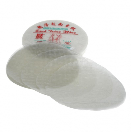 Bucatarie asiatica si etnica - Hartie de orez, medie, ø 22cm, Tain Kim Heng, 400 g, 48 foi