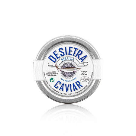 Caviar Desietra, Beluga Malossol vom Hausen (huso huso), acvacultură Germania, 30 g [1]