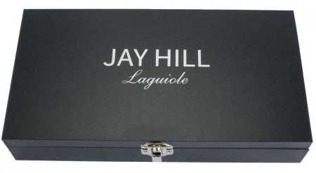 Set 6 Cutite Friptura, Jay Hill, Laguiole Raw Black, Stainless Steel [5]