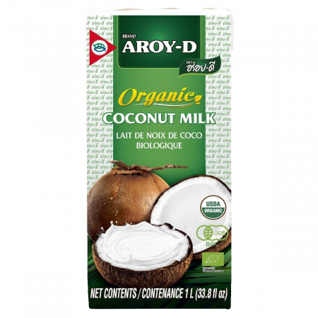 Bucatarie asiatica si etnica - Lapte de cocos BIO, Aroy-D, 1L