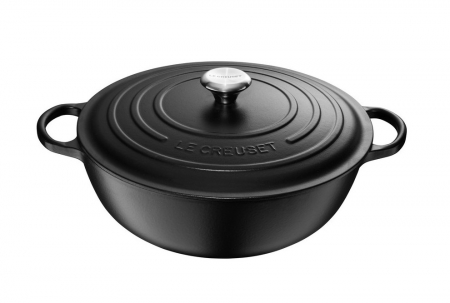 Ustensile de Bucatarie - Le Creuset Caserola Marmite Negru Satinat ⌀ 26 cm