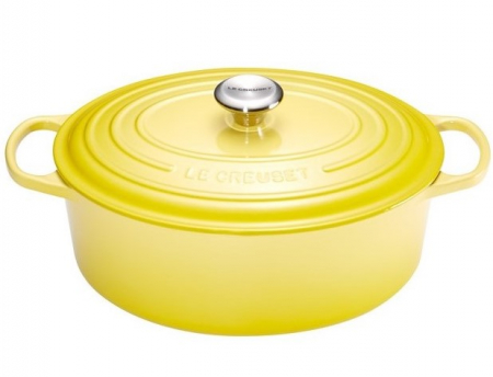 Ustensile de Bucatarie - Le Creuset Caserola Oval Signature Galben ⌀ 31 cm