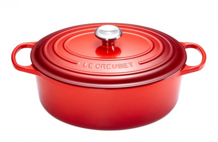 Ustensile de Bucatarie - Le Creuset Casserole Oval Signature Cerise ⌀ 29 cm