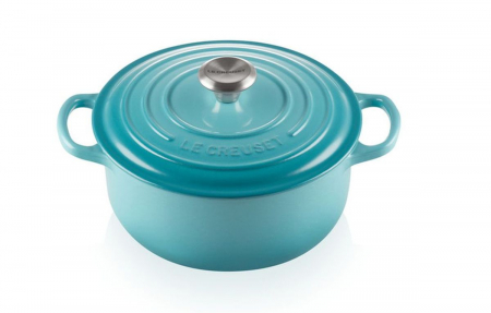 Ustensile de Bucatarie - Le Creuset Casserole Signature Caraibe Blue Ø 20 cm / 2,4 L