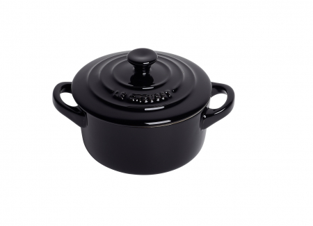 Ustensile de Bucatarie - Le Creuset Mini Casserole Signature Satin Black ⌀ 10 cm