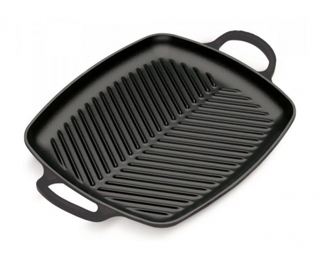 Ustensile de Bucatarie - Le Creuset Placa Rectangulara Negru Satinat 30 x 27 cm