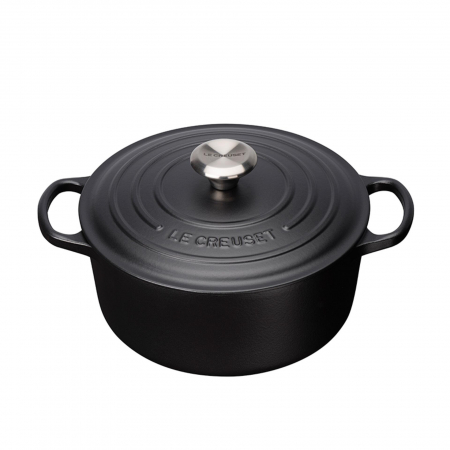 Noutati Gourmetto - Oala Le Creuset Signature 22 cm Negru 3,3 L rotund