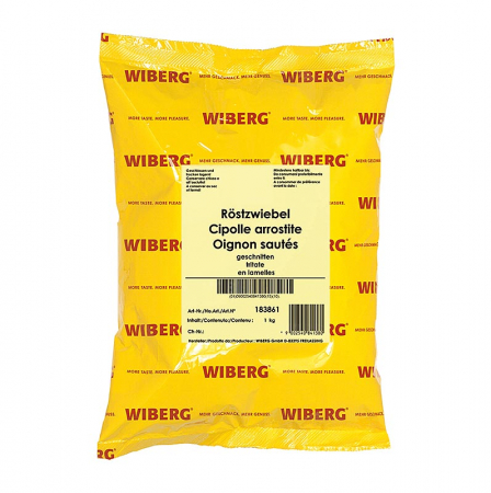 Gustari - Ceapă prăjită Wiberg, feliată, 1 kg