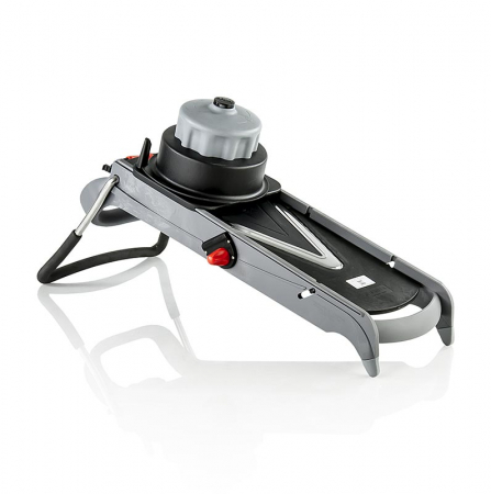 Mandolina Viper din inox, lama neteda si ondulata, julienne 4+10mm, De Buyer [1]