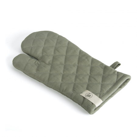 Manusi de bucatarie - Manusa pentru cuptor Walra Cook with a Smile Army Green - 16 x 32 cm