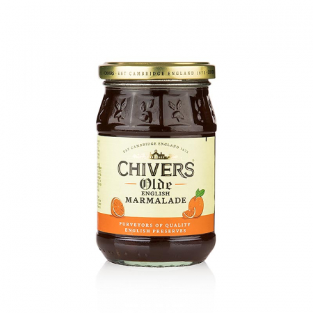Miere, chutney si dulceata - Marmelada de portocale - cu coaja de portocala taiata grosier, inchisa si tarta, Chivers, 340 g