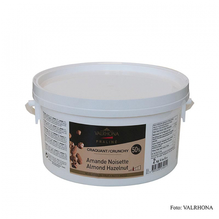 Diverse produse Valrhona - Masa crocanta de praline, 25% alune, 25% migdale, note intense de nuci, 2 kg