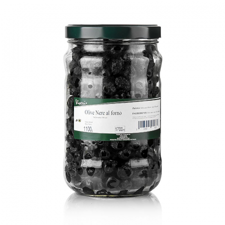 Bacanie - Masline negre al forno, cu samburi, uscate, Viveri, 1,1 kg