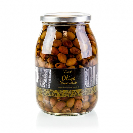 Bacanie - Masline negre fara samburi, Leccino (Denocciolate), Viveri, 950 g