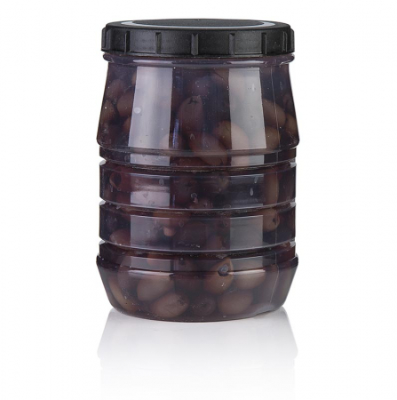 Bacanie - Masline negre Kalamata fara samburi, in saramura, Linos, 1,5 kg