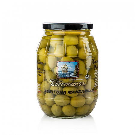 Bacanie - Masline verzi, cu samburi, manzanilla, Torremar SL, 1 kg
