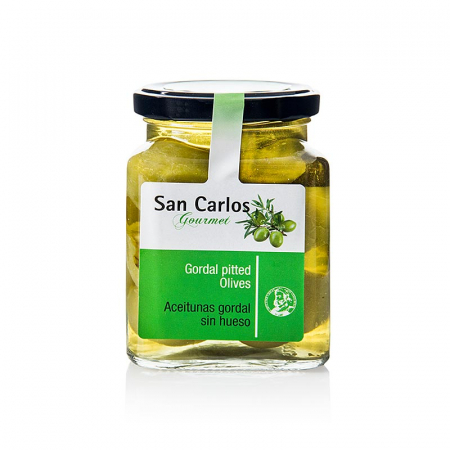 Bacanie - Masline verzi fara samburi, Gordal, San Carlos Gourmet, 300 g