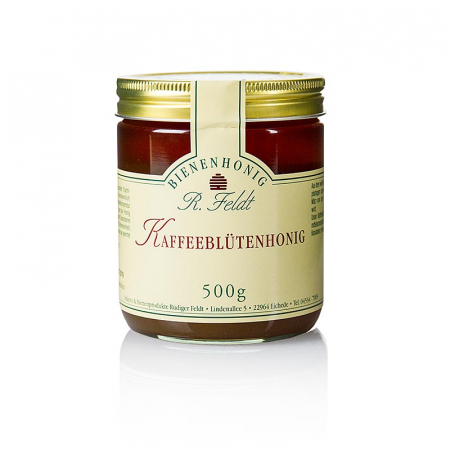 Miere, chutney si dulceata - Miere din flori de cafea, inchisa la culoare, usor aromata, 500 g