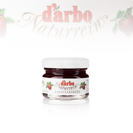 Miere, chutney si dulceata - Dulceata de capsuni extra, borcane de portie, darbo, 1,68 kg, 60 x 28g