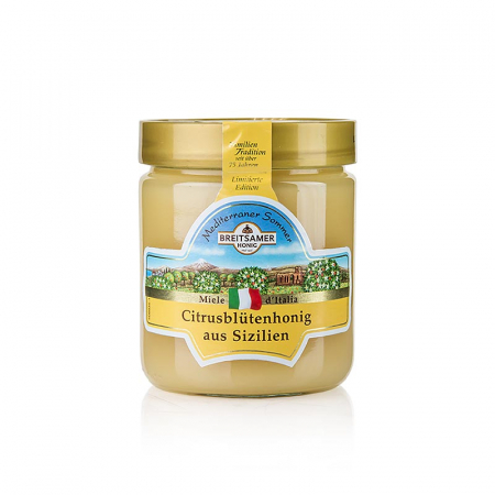 Miere, chutney si dulceata - Miere Breitsamer „Vara mediteraneana”, floare de citrice din Sicilia, 500 g