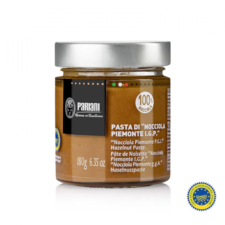Nuci, Alune, Oleaginoase - Pasta de alune, 100% alune Piemont, IGP, Pariani, 180 g