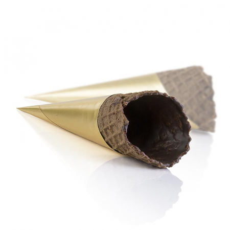 Conuri mini vafe cacao, acoperite, ø32x83mm h, 498g, 83 buc [0]