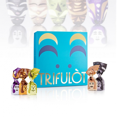 Ciocolata - Mini praline cu trufe, in cutie cadou, 5 sortimente, 260g