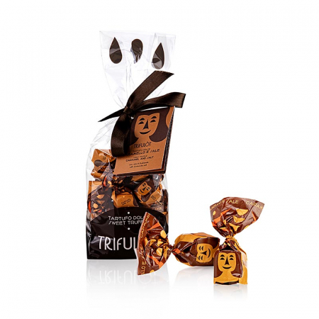 Praline - Mini praline cu trufe, Dolce d'Alba, caramel & sare de la Guerande, 180 g