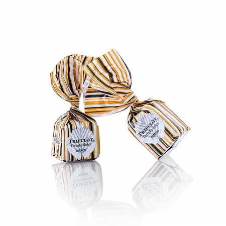 Ciocolata - Mini praline cu trufe, Dolce d'Alba, ciocolata alba, aproximativ 7g, Tartuflanghe, alba, 1 kg