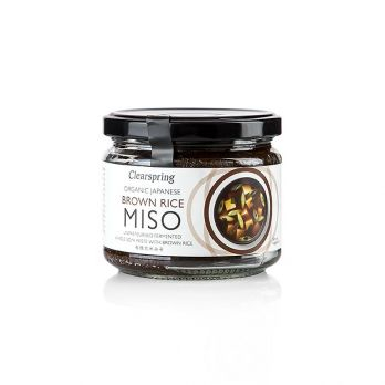 Produse BIO - Miso organic de orez brun japonez, pastă de miso maro, Clearspring, BIO, 300 g