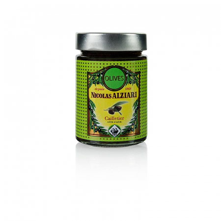 Bacanie - Mix de masline verzi si negre Cailletier, cu samburi, murate, Alziari, 220 g