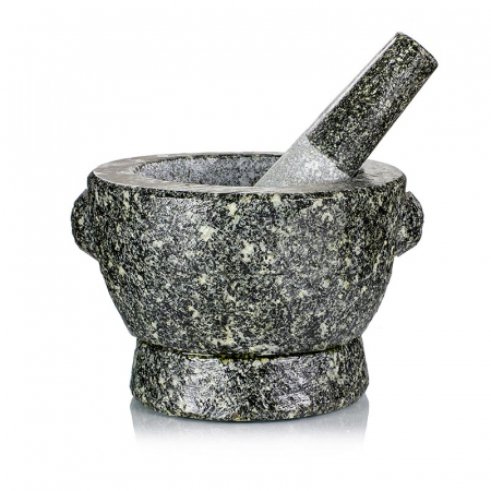 Mojar de granit, ø 16,5 cm exterior, ø 12 cm interior, 11 cm inaltime, aprox 4 kg, Thaimas, 1 buc [0]
