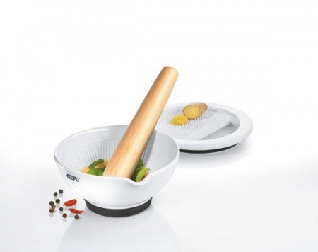 Noutati Gourmetto - Mojar GEFU Suri cu razatoare de ghimbir 14x14x6,5cm