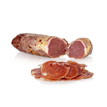 Produse afumate - Muschiulet de porc cu chili, afumat, aprox. 220 g