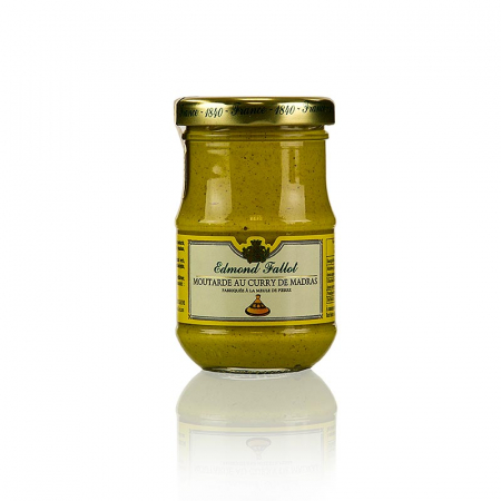 Bacanie - Mustar Dijon, cu curry madras, grosier, iute, Fallot, 100 ml