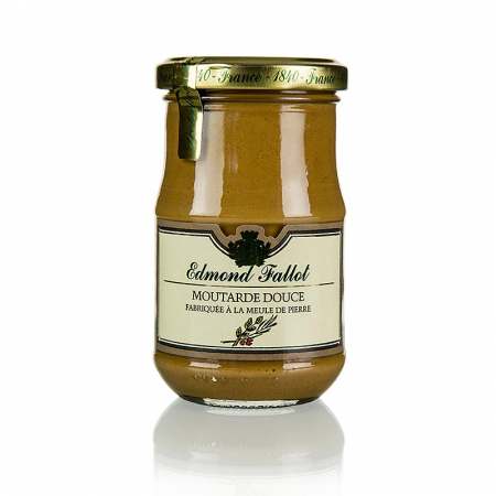 Mustar si specialitati din mustar - Mustar Dijon cu mirodenii, maro si blând, Fallot, 190 ml